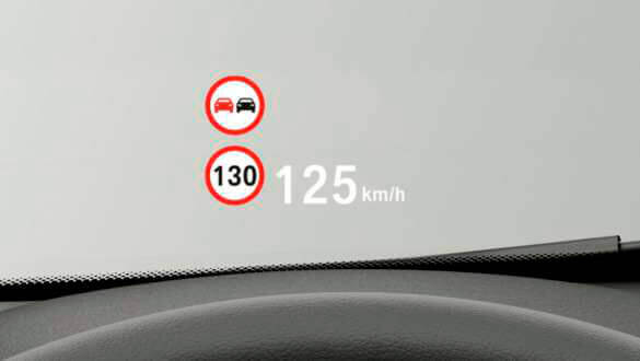 Повноколірний проекційний дисплей BMW.