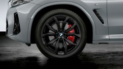 20" легкосплавные диски BMW Y-spoke 695 Jet Black, матовые, комплект летних колес в сборе.